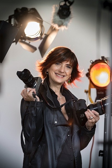 Maria Vernetti fotografia di reportage su un set cinematografico