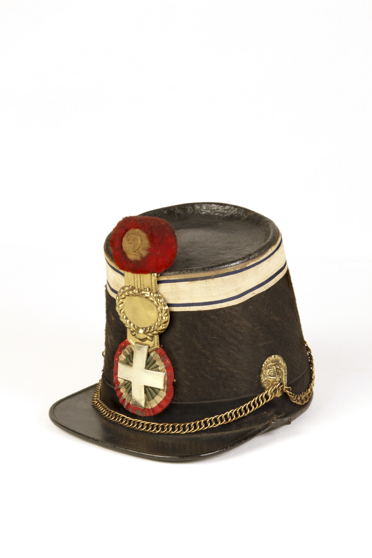 cappello soldato esercito piemontese del risorgimento fotografia per inventari museali